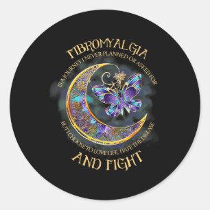 Pegatina Redonda - Conciencia sobre la fibromialgia 23