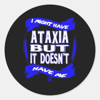 Pegatina Redonda Concienciación sobre Ataxia 4 