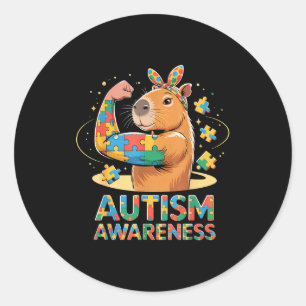 Pegatina Redonda Concienciación sobre el autismo 