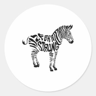 Pegatina Redonda Concienciación sobre el síndrome de Danlos