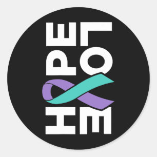 Pegatina Redonda Concienciación sobre el suicidio - Al margen Esper