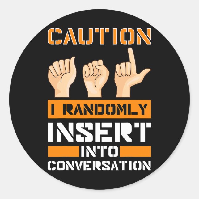 Pegatina Redonda Concienciación sobre la pérdida de audición del le (Anverso)