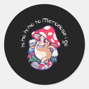 Pegatina Redonda Concienciación sobre la salud mental mediante la m