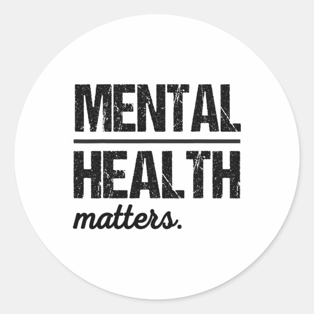 Pegatina Redonda Concienciación sobre la salud: usar cinta verde (Anverso)