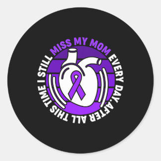 Pegatina Redonda Concienciación sobre la sobredosis de la cinta mor