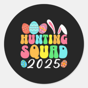 Pegatina Redonda Concurso familiar de caza de huevos 2025