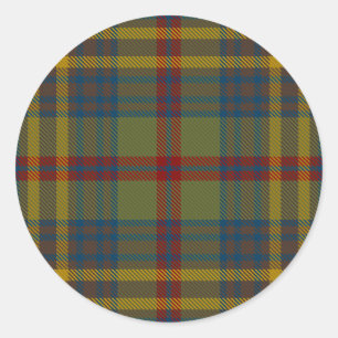 Pegatina Redonda Condado de Limerick Irish Tartan