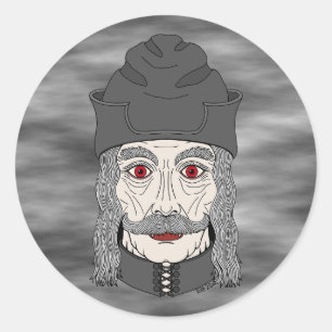 Pegatina Redonda Conde Drácula 2026