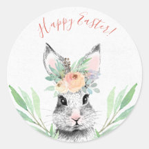 Conejo de Pascua floral