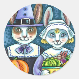 PEGATINA REDONDA CONEXIONES DE PEREGRINO, GRACIAS POR LA COSECHA DE