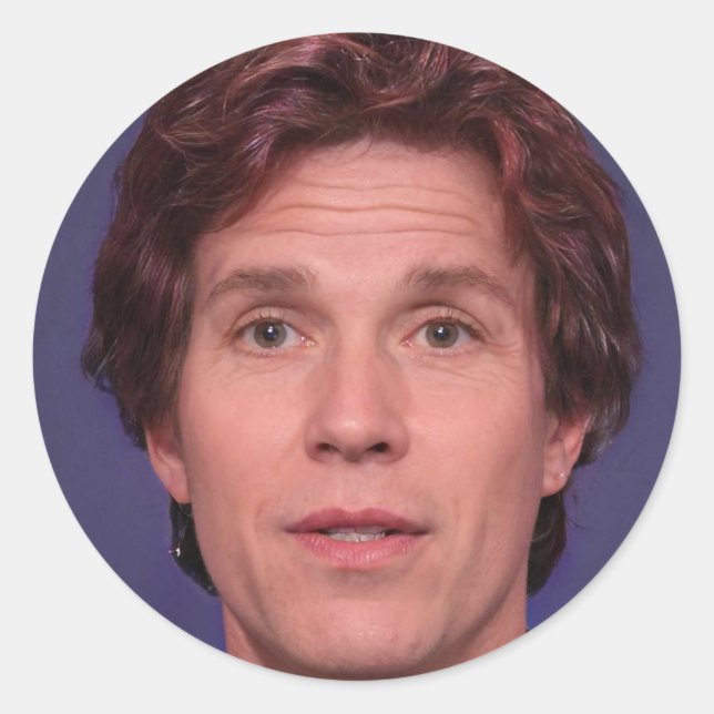 Pegatina Redonda Confiar en el proceso (Anverso)