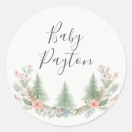 Pegatina Redonda Conjunto de etiquetas de alimentos y bebidas