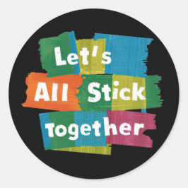 Pegatina Redonda Conjunto de Pegatinas de palo conjunto