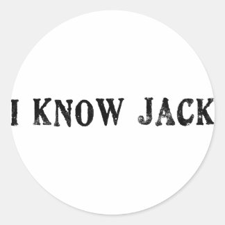 Pegatina Redonda Conozco Jack