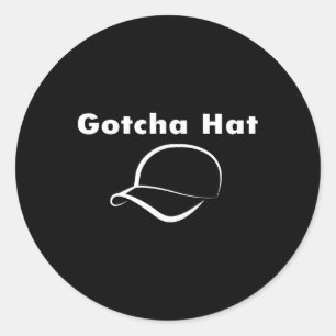 Pegatina Redonda Conseguido Gorra Meme Gracioso Chiste Cultura de I