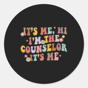 Pegatina Redonda Consejero Soy yo Hola soy el consejero de vuelta a
