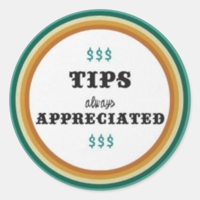 Pegatina Redonda consejos (Anverso)