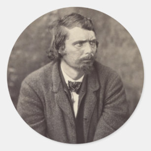 Pegatina Redonda Conspiración de asesinato de George Atzerodt Linco