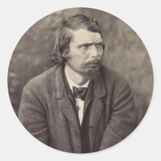 Pegatina Redonda Conspiración de asesinato de George Atzerodt Linco (Anverso)