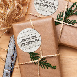 Pegatina Redonda Construcción de mano para carpintería de madera bl