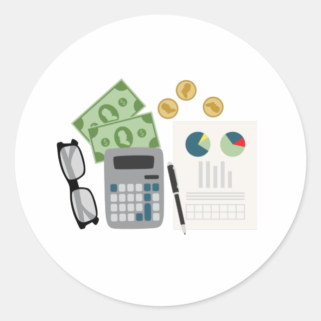 Pegatina Redonda Contador (Anverso)