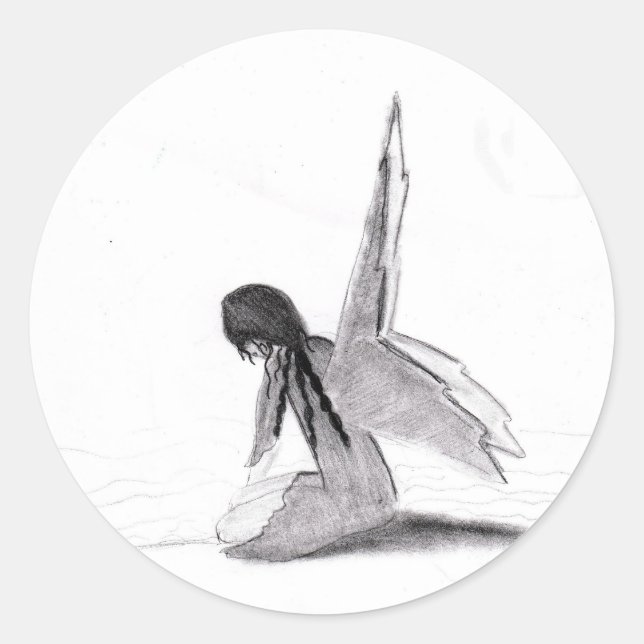 Pegatina Redonda Contemplación (Anverso)