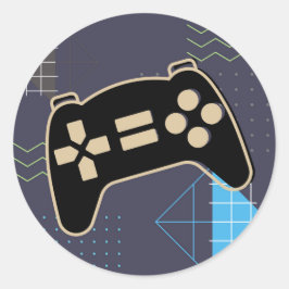 Pegatina Redonda controlador de juegos