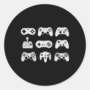 Pegatina Redonda Controlar todas las cosas Gamin del controlador de