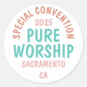 Pegatina Redonda Convención Especial de 2025   JW