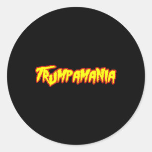Pegatina Redonda Convención Republicana de Trump Meme de Lucha Libr