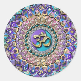 Pegatina Redonda Conviértete en los símbolos Change Astro