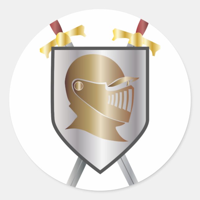 Pegatina Redonda Convocatoria de Caballeros (Anverso)