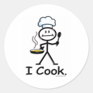 Pegatina Redonda Cook