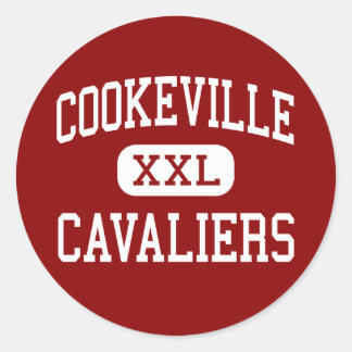 Pegatina Redonda Cookeville - Cavaliers - High - Cookeville