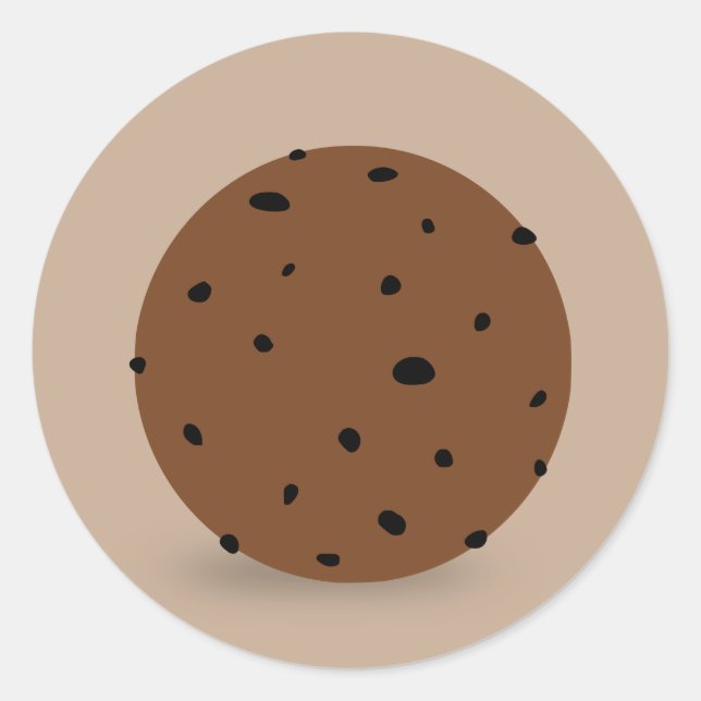 Pegatina Redonda Cookie (Anverso)