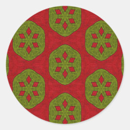 Pegatina Redonda Cookie de navidades