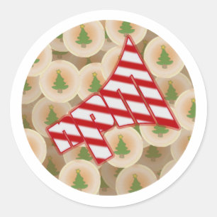 Pegatina Redonda Cookie de Navidades de NPM