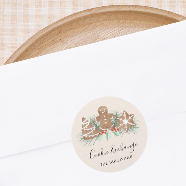 Pegatina Redonda Cookie Exchange (Subido por el creador)