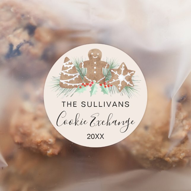 Pegatina Redonda Cookie Exchange (Subido por el creador)