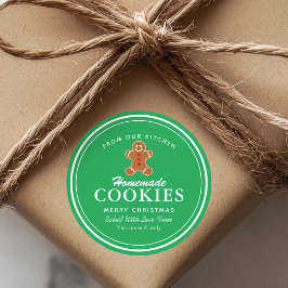 Pegatina Redonda Cookies caseras Gingerbread