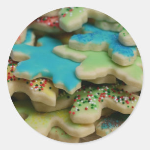 Pegatina Redonda Cookies de navidades