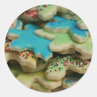 Pegatina Redonda Cookies de navidades