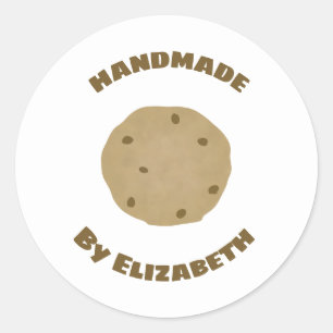Pegatina Redonda Cookies hechas a mano