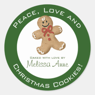 Pegatina Redonda Cookies navidades horneadas por
