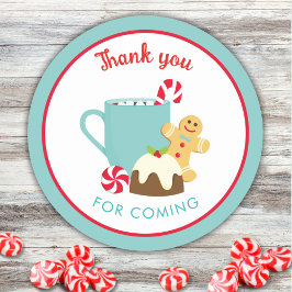 Pegatina Redonda COOKIES Y COCOA navidades