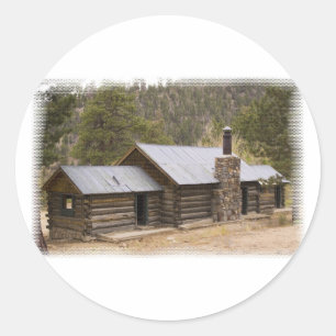 Pegatina Redonda Coon Creek Cabina