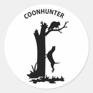 Pegatina Redonda CoonHunter