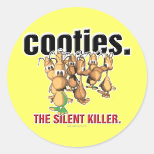 Pegatina Redonda Cooties.