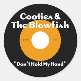 Pegatina Redonda Cooties & The Blowfish Naranja