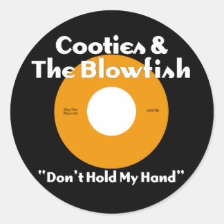 Pegatina Redonda Cooties & The Blowfish Naranja